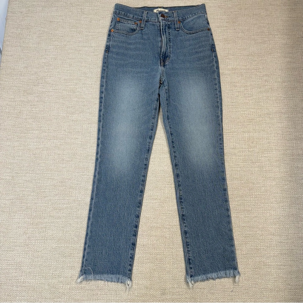 Madewell The Perfect Vintage Jeans Frayed Leg Hems Size 27
